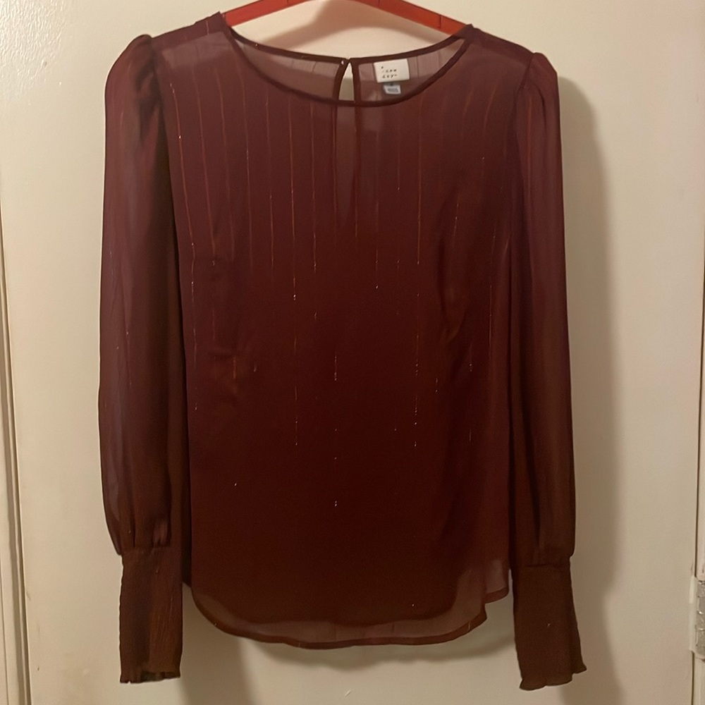 A New Day, size medium, long sleeve blouse